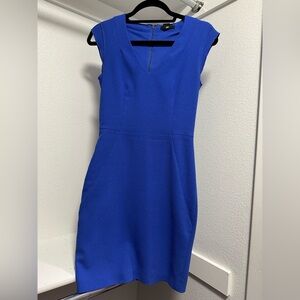 H&M Blue Sleeveless Sheath Mini Dress